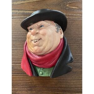 Vintage Bossons Chalkware Character Head "Tony Weller" 1964 Made in England